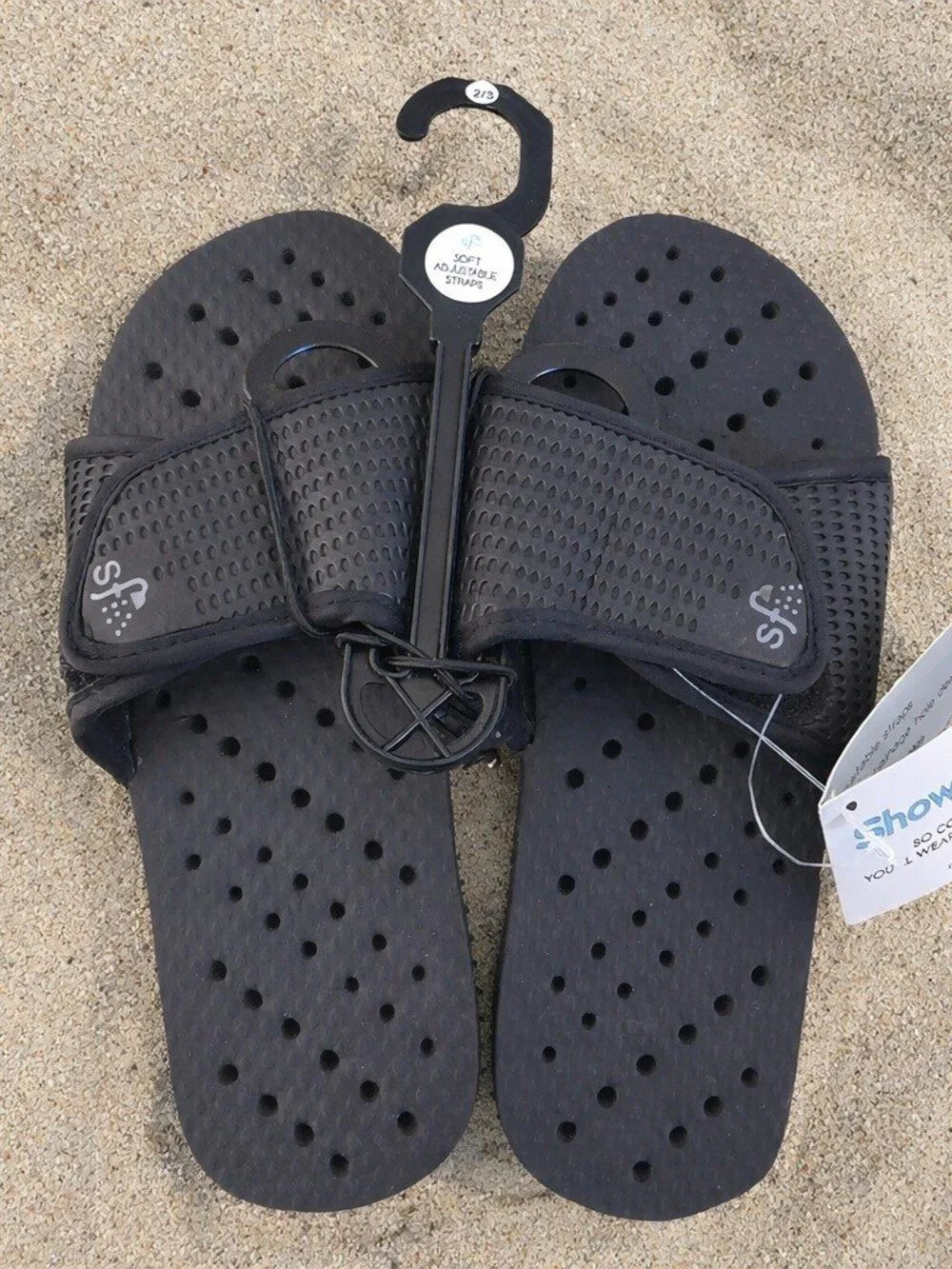 Showaflops Shower Camp Pool Dorm Water Sandals Slides NEW with tags